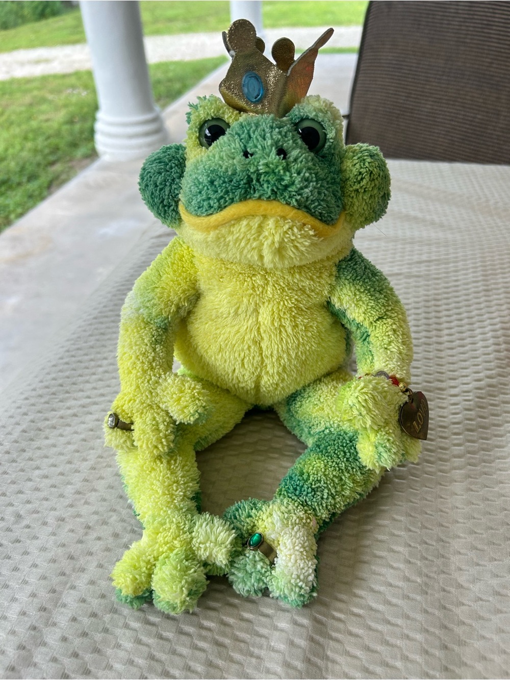 Aurora Crowned Prince Frog Plush Stuffed Animal w/ Crown & Wings 6-14" 2002